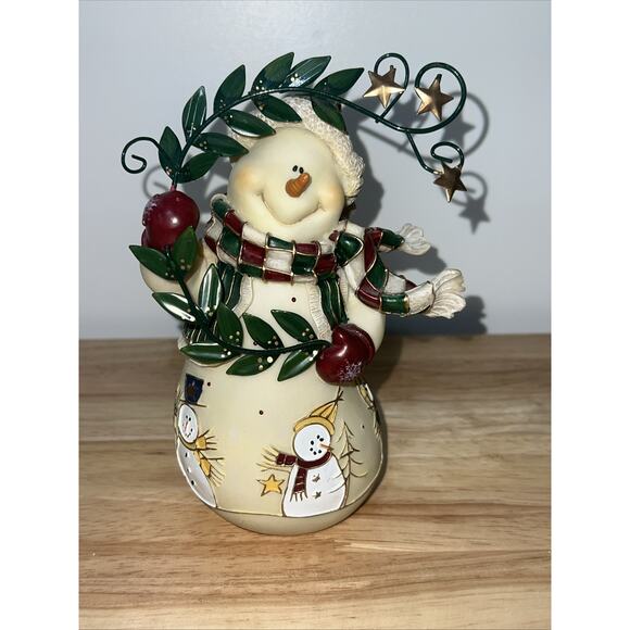 2002 Home Interior Resin Snow Friends Snowmen Figurines Christmas Set Of 3 - Picture 8 of 11